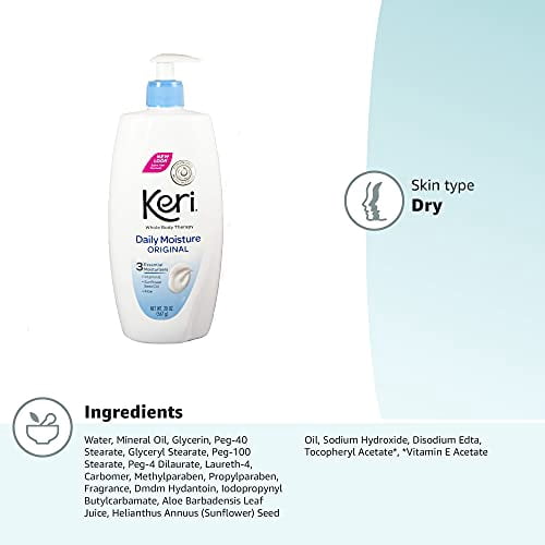 Keri Original Body Lotion for Dry Skin ,20 Ounces