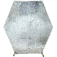 thumbnail image 6 of Efavormart 8ftx7ft Silver Big Payette Sparkle Sequin Hexagon Wedding Arch Cover, Shiny Shimmer Backdrop Stand Cover - 2-Sided Custom Fit, 6 of 6