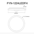 thumbnail image 2 of Dainolite - Flynn - 24W 1 LED Flush Mount In Modern Style-2 Inches Tall and, 2 of 2