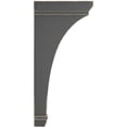 thumbnail image 2 of 2 1/4"W x 6"D x 10"H Stockport Wood Vintage Decor Bracket, Black, 2 of 6