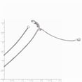 thumbnail image 2 of 14K White Gold chain Spiga (Wheat) Diamond-cut 22 in 1 mm, 2 of 2