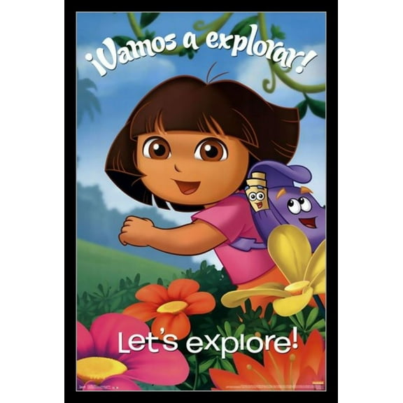 Dora the Explorer - Explore Laminated & Framed Poster Print (22 x 34)