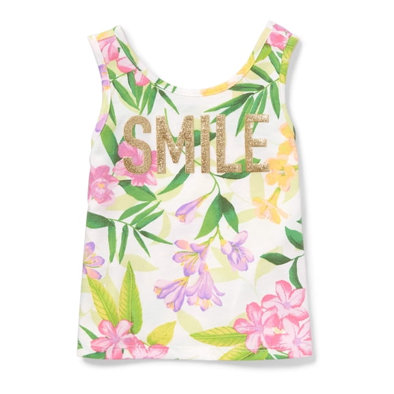 Children's Place Toddler Girls' Floral Tank Top