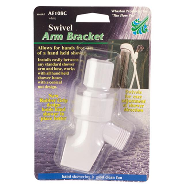 Whedon AF108C Swivel Shower Arm Mounting Bracket White