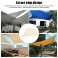 thumbnail image 4 of Sunshade Sail, Waterproof Portable  Block Canopy Curved Edge Design Stainless Steel D   for Outdoor, 4 of 8