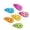 Rainbow colors, variant on HOMEIORA Correction Tape, 6 Pack White Out Correction Tape Dispenser, Easy to Use Applicator for Instant Corrections, Study Supplies and Office Products - Rainbow Colors