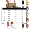 thumbnail image 3 of HKYNLAG Mens Cargo Shorts Below Knee Casual Elastic Waist Drawstring Work Capris Relaxed Fit Hiking Long Short Pants with Multi Pockets Purple 3XL, 3 of 5