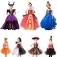 thumbnail image 2 of Disfraz de Halloween para niñas Vestido de bruja maléfica Reina de corazones Descendientes Cruella Tutu Vestidos Niños Cosplay Ropa de fiesta (2-3T) Gao Jinjia LED, 2 of 2