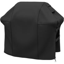 Gaspro Grill Cover for Weber Spirit II 200 Series, Double Straps and Built-in Vents, Heavy Duty & Waterproof, Fits Grill Up to 48 Inch Wide, Black