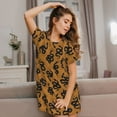 thumbnail image 3 of Naloa Snake Print Women Nightgowns,Womens Loungewear,Short Sleeve Sleepwear,Comfy Ladies Nightdress, 3 of 6