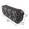 thumbnail image 3 of Lsque Rose Flowers Printed Big Capacity PU Leather Pencil Case Large Pencil Pouch Stationery Pen Bag Pencil Holder for Teen, 3 of 6
