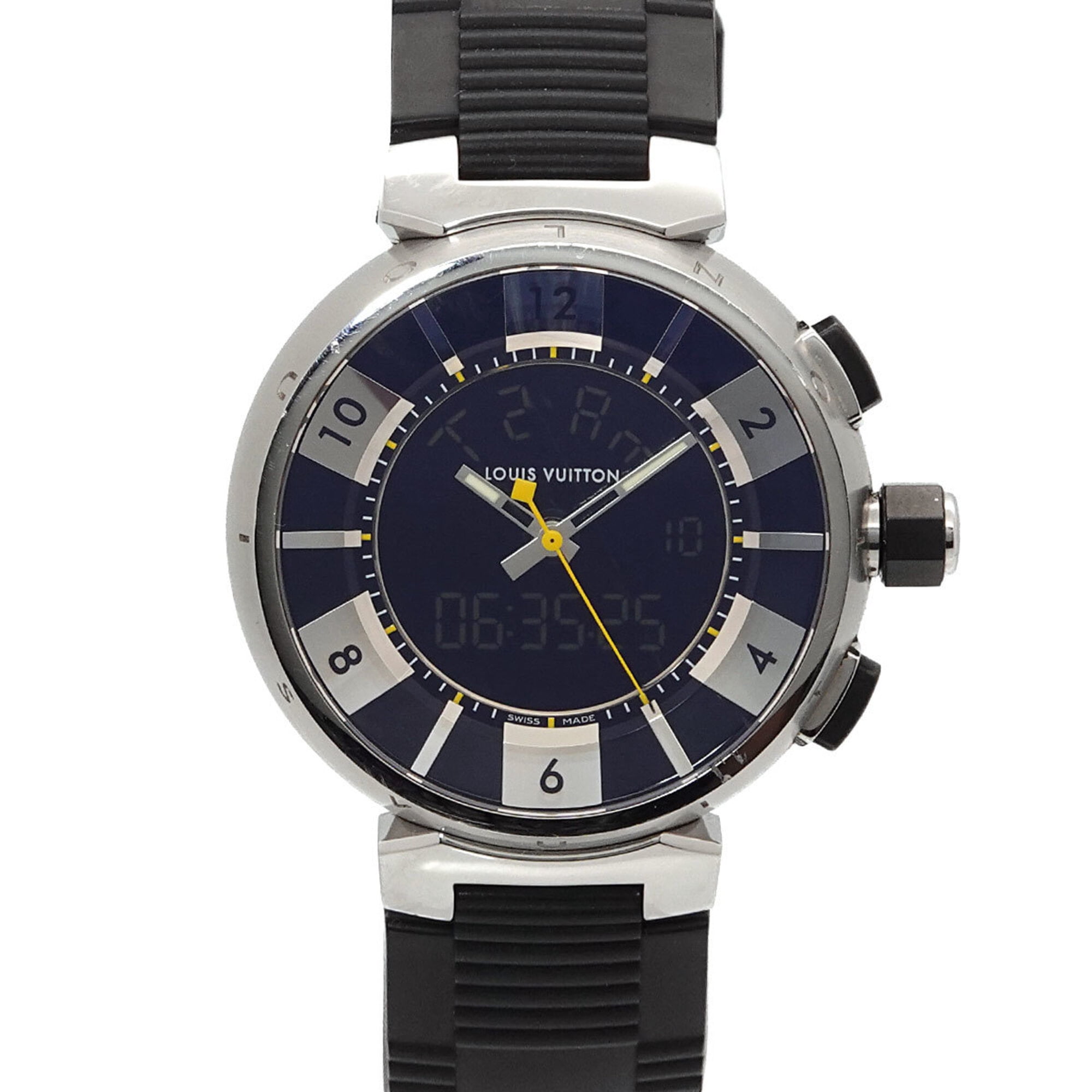 LOUIS VUITTON Tambour in black Q118F Black / Silver Dial QZ Men\'s Watch_791639 $_57.JPG?set_id=880000500F main image 2