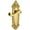Lifetime Brass, variant on Grandeur 807286 Grande Victorian Solid Brass Rose Right Handed Single Dummy Door Lever -