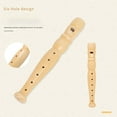 thumbnail image 4 of Wooden Flute, High Efficiency 6 Notes Compact Size 6 Hole Short Flute  For Kid Early Education, 4 of 8