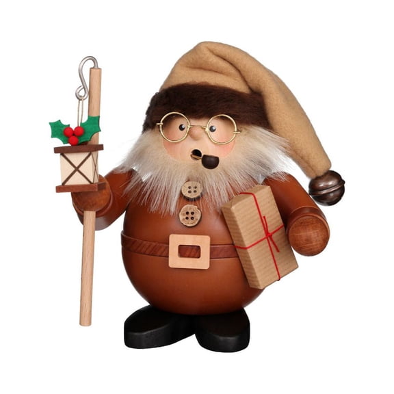 Alexander Taron 6" Beige and Brown "Santa Claus Holding A Staff" Incense Burner