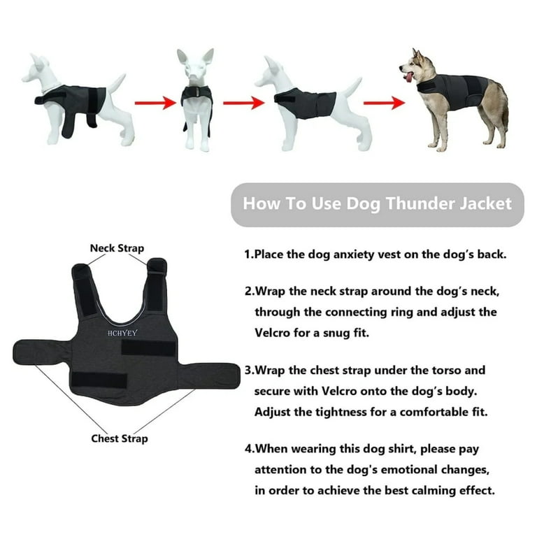 Dog Vest, Dog Shirt for Thunder, Skin-Friendly Dog Calming Vest锛
