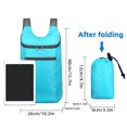 thumbnail image 3 of Men's and Women's Outdoor Sports Waterproof Foldable Backpack Large Capacity Portable Camping and Hiking Day Bag (Gray), 3 of 7