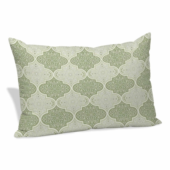 Sage Green Morocco Pillow Covers 12"x20", Vintage Abstract Geometric Pattern Soft Brushed Microfiber Breathable Throw Pillow Covers, Decorative Pillowcase with Zipper for Couch Sofa Bedroom