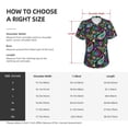 thumbnail image 4 of Vsdgher Watercolor Floral Paisley Women Shirts V Neck Short Sleeve Tops T-Shirt Basic Tees, S to 3XLSmall, 4 of 5