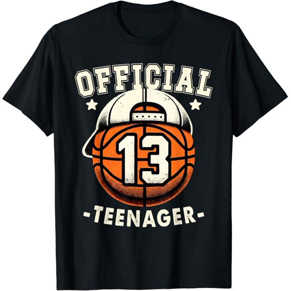 Sam Soft Teenager 13Th Birthday 13 Year Basketball Bday T-Shirt Full Size S-5Xl
