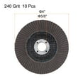 thumbnail image 2 of Uxcell 4 Inch Flap Disc 240 Grit Sanding Grinding Wheels Silicon Carbide Abrasive Fiber Mesh Cover 10 Pack, 2 of 5