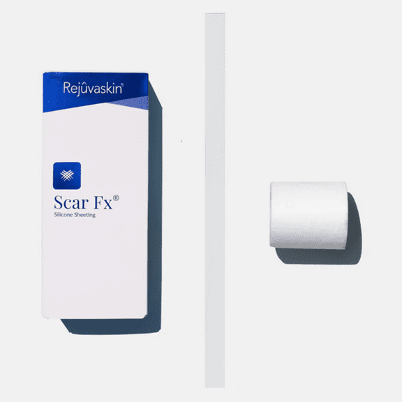 Rejuvaskin Scar Fx Silicone Sheeting - 1 Inch x 22 Inches Silicone Scar Tape for Abdominal  Scars - Silicone Tape for Soften, Flatten, Reduce and Recover Scars - Physician Recommended - 1 Sheet