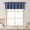 DENIM, variant on OVZME White Valance for Window 14 Inches long, Small Window Kitchen Valance Curtain, Rod Pocket Cafe Valance for Living Room Bedroom Bathroom Laundry Basement, 60"W x 14"L, 1 Piece