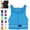 Sky Blue, variant on Bisitoy Life Jackets for Adults, 1 Piece Double Buckle Portable Foldable Buoyancy Vest