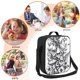 thumbnail image 5 of Fotbe Monochrome Botanical Illustration Lonchera Bolsa de Almuerzo para Hombres y Mujeres, Lonchera de Gran Capacidad, Bolsa de Almuerzo Reutilizable, Bolsa Térmica Aislante, 5 of 7