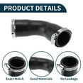 thumbnail image 4 of Manguera de radiador Unique Bargains para BMW 3 Series E46 1999-2005 No.11612247903 Manguera de refuerzo de goma negra 1 Pc, 4 of 6