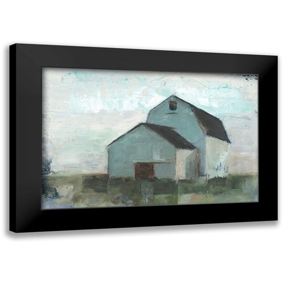 Harper, Ethan 14x11 Black Modern Framed Museum Art Print Titled - Barn at Sunset I