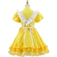 thumbnail image 4 of Women Yellow Maid Apron Sweet Cute Fancy Dress Outfit, 4 of 8