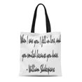 thumbnail image 1 of LADDKE Canvas Tote Bag Home When I Saw You in Love William Shakespeare Reusable Handbag Shoulder Grocery Shopping Bags, 1 of 1