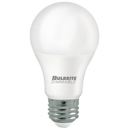 

Bulbrite 862723 9W Led A19 60W Equiv Premium Dimmable Light - 4000K E26 120V Pack of 4