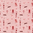 thumbnail image 1 of Ahgly Company Machine Washable Indoor Square Transitional Pastel Red Pink Area Rugs, 8' Square, 1 of 7