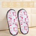 thumbnail image 2 of Balery Seahorse and Starfish Pantuflas de Casa de Felpa Silenciosas con Diseño Estampado, Zapatillas Cómodas Antideslizantes de Algodón para Interior-Medium, 2 of 8