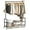 Black, variant on Heavy Duty Clothes Rack with Shelves 46.5" Large Rolling Clothing Racks for Hanging Clothes, Garment, Coat, Black