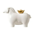 thumbnail image 1 of Estatua de caballo de dinero, figura de Feng Shui, mano de obra fina, coleccionable, caballo de resina Blanco, 1 of 9