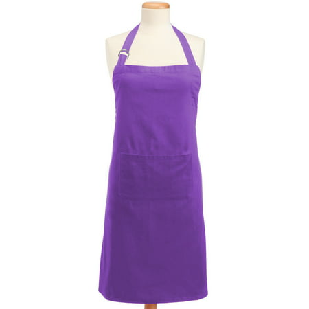 Design Imports Neon Purple Chef Kitchen Apron, 32