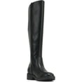 thumbnail image 2 of Women Round Toe Riding Boot Buckle Low Heel Knee-High Riding Boot with Side Zipper Nectar Soda, 2 of 4