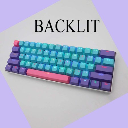 61 Pbt Keycaps 60 Percent Ducky One 2 Mini Keycaps Oem Profile Rgb Keycap Set With Key Puller For Cherry Mx Switches Gk61 Rk61 Anne Pro 2 Poker Mechanical Gaming Keyboard Only Keycaps Walmart Canada
