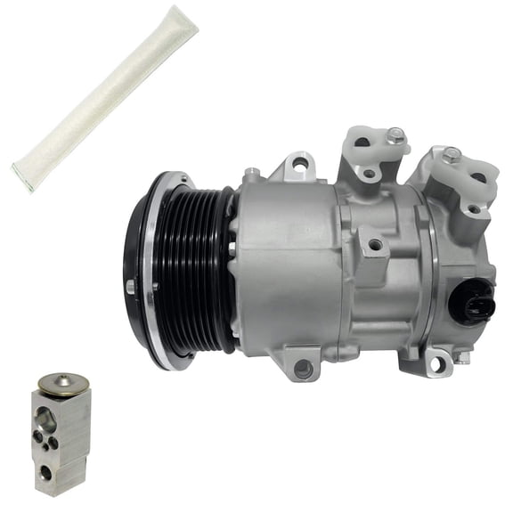 RYC New AC Compressor and A/C Clutch Kit KT BE00N (7 Groove Pulley. Without Automatic Temperature Control. Fits Toyota Camry 2.4L 2007-2009; Toyota RAV4 2.4L 2006-2008)