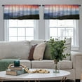 thumbnail image 5 of LALILO Kitchen Curtain Valance Forest Animals Watercolor Rod Pocket Window Curtain 52"x 18" Set of 2, 5 of 7