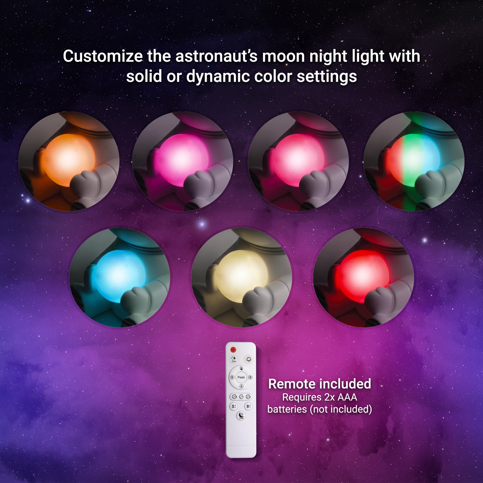 Xtreme Lit Astronaut Galaxy Projector Light with Remote Control