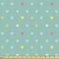thumbnail image 1 of Valentine's Day Fabric by the Yard, Romantic Pattern of Little Hearts in Different Pastel Colors, Upholstery Fabric for Dining Chairs Home Decor Accents, 10 Yards, Seafoam and Multicolor by Ambesonne, 1 of 4