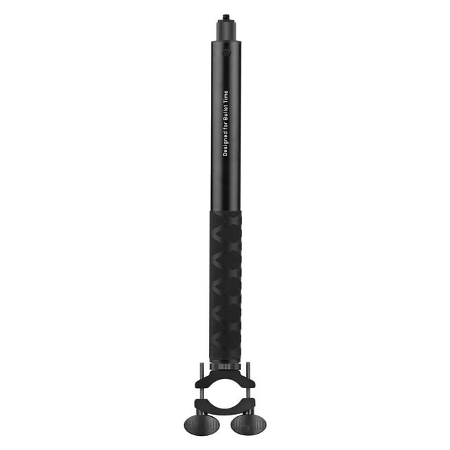 Motorcycle Bike Invisible Selfie Stick Handlebar Mount Bracket 28cm-115cm Adjustable Length with 1/4 Inch Screw for ONE X/ ONE/ EVO Camera