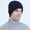 Navy Blue, variant on Warm Lazy Beanie - A soft Everyday Beanie With A Chunky Knit Fabric