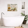 thumbnail image 5 of Farmhouse Bathroom Decor Wall Art Rustic Sunflower Pictures Wall Decor Bathroom Sign Canvas Painting Prints Artwork Home Decorations Framed for Bedroom 12inx16in, 5 of 6