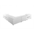 thumbnail image 4 of Titan Furnishings 8-Piece 2-Console 4-Power Reclining Leather Sectional in White, 4 of 11