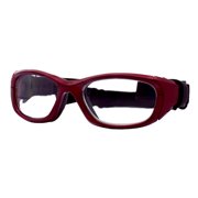 Sport Specs Protective Sports Eyewear Goggle, MX-31 Crimson Clear